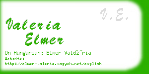 valeria elmer business card